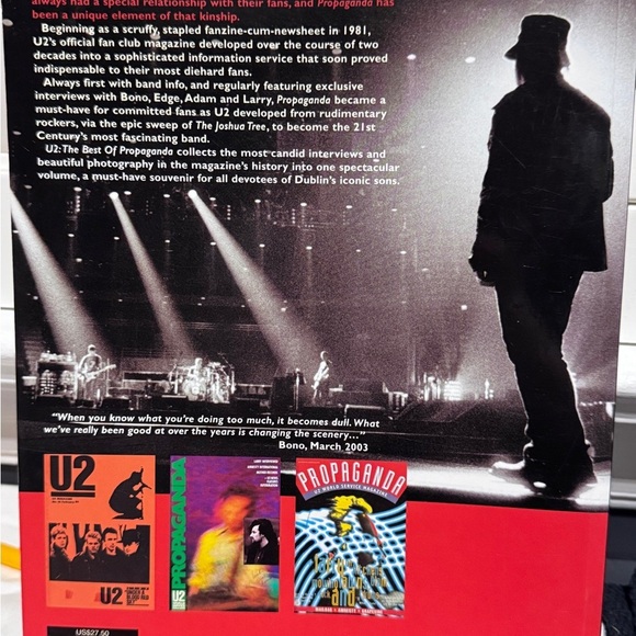 📚 Rare Vintage Early 2000's U2 Propaganda Magazine Cover Art Book - Picture 3 of 16